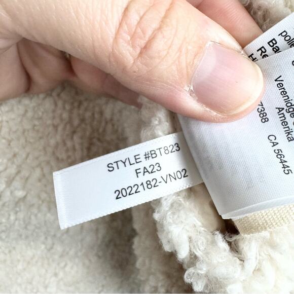 J. Crew Reversible Teddy Sherpa Puffer Vest With PrimaLoft Cream Size L Preppy - Picture 16 of 16